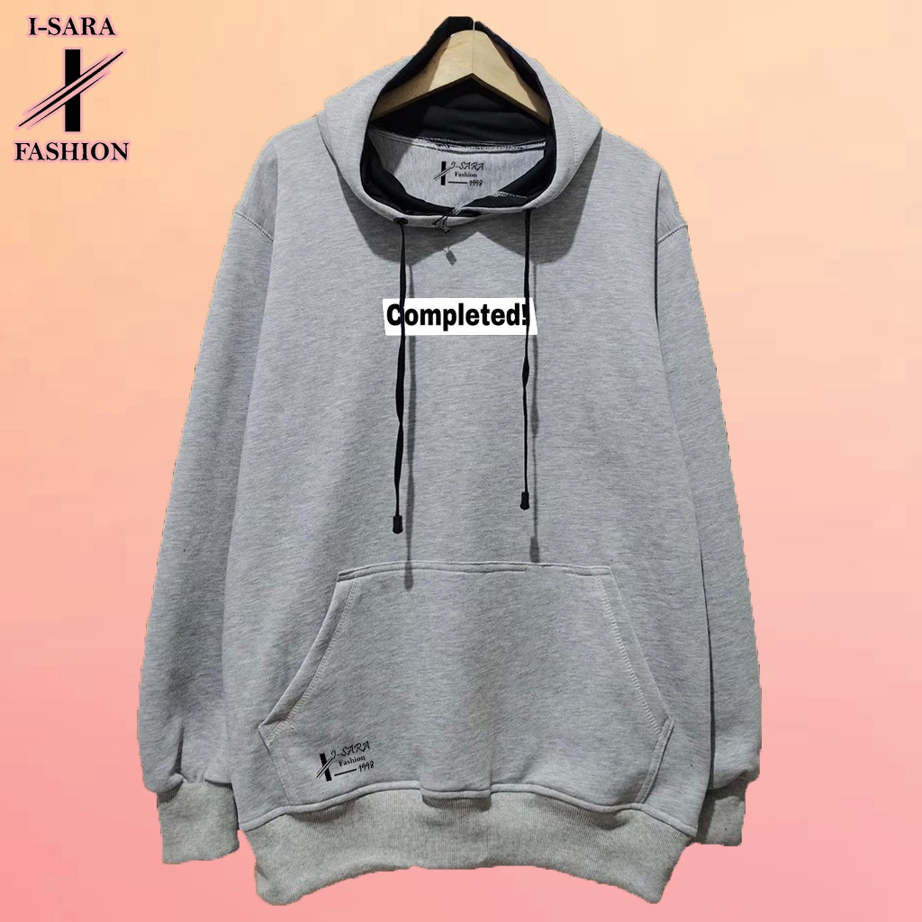 Jaaket Pria Oversize Terlaris Warna Abu Muda Switer Hodie Cowok Cewek Unisex Suiter Hudie Original C