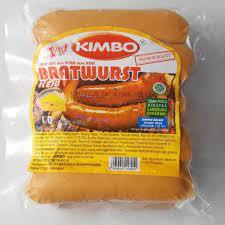 

KIMBO SOSIS BRATWURST KEJU 500G(ISI :10)