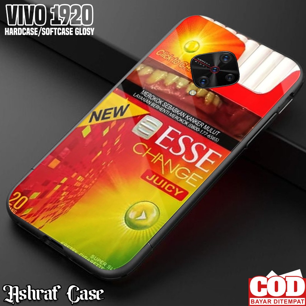 Case VIVO 1920 - Casing VIVO 1920 Terbaru ( ESS ) Silikon Hp Vivo 1920 - Softcase Glass Kaca - Kesin