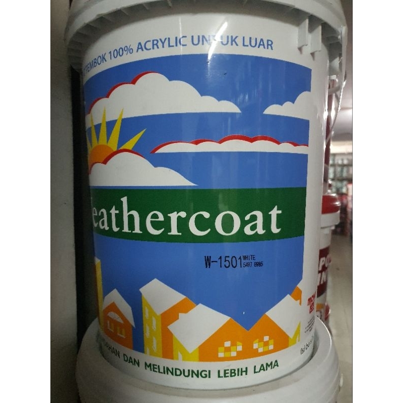 MOWILEX WEATHERCOAT ACRYLIC EMULSION 20LITER CAT TEMBOK EXTERIOR DINDING LUAR 20 LITER LTR LT W-1501