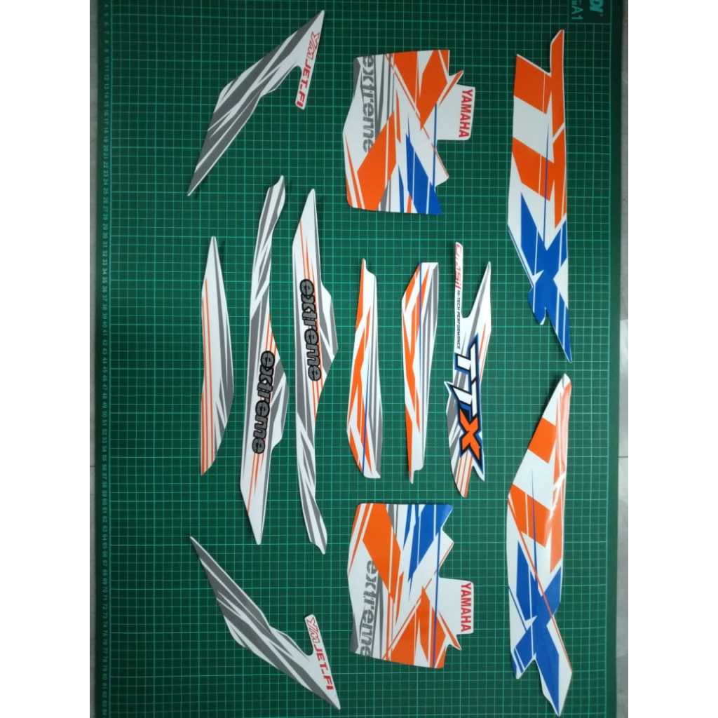 Striping Transparant Yamaha Xride 2013 thailand / TTX / Stiker Motor / Variasi