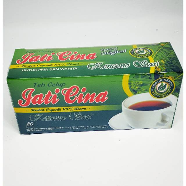 

Teh Celup Jati cina kencono sari herbal organik 100 % alami