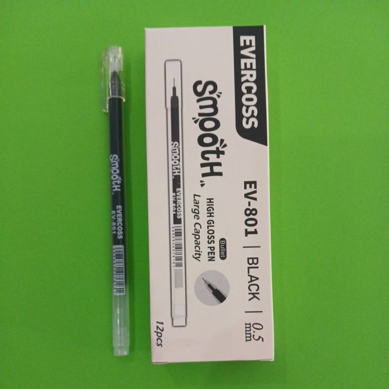 

Pulpen Gelpen Evercoss EV-801 Tinta Black/Hitam 0,5mm per pak isi 12pcs