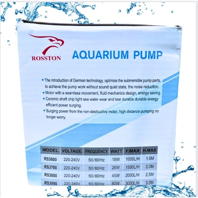 POMPA KOLAM AQUARIUM ROSSTON RS 3900