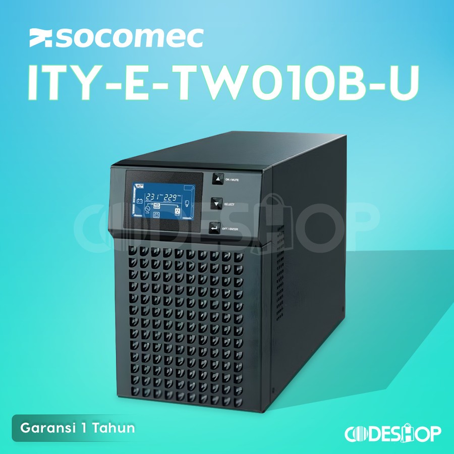 UPS Komputer Socomec ITYSE 1000VA 800 Watt ITY-E-TW010B-U Non CE