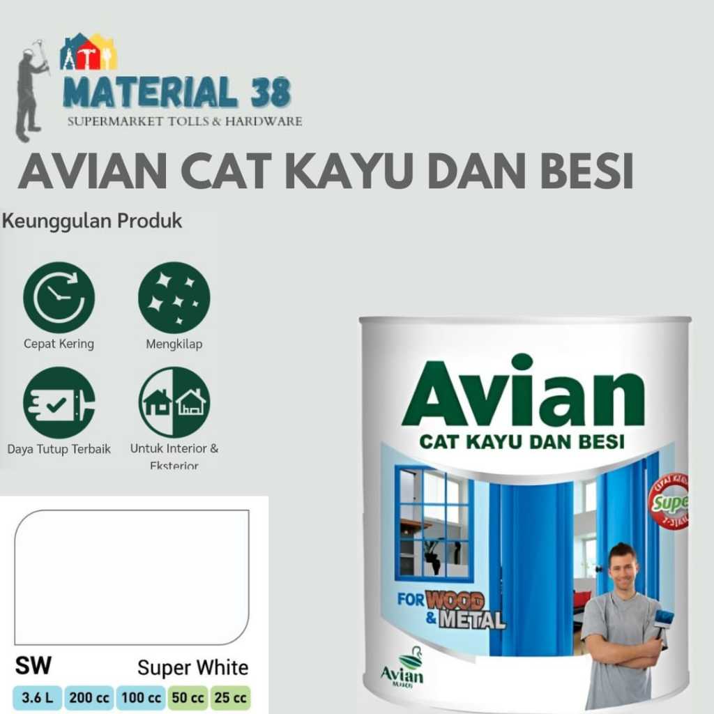 

cat kayu dan besi AVIAN 1kg