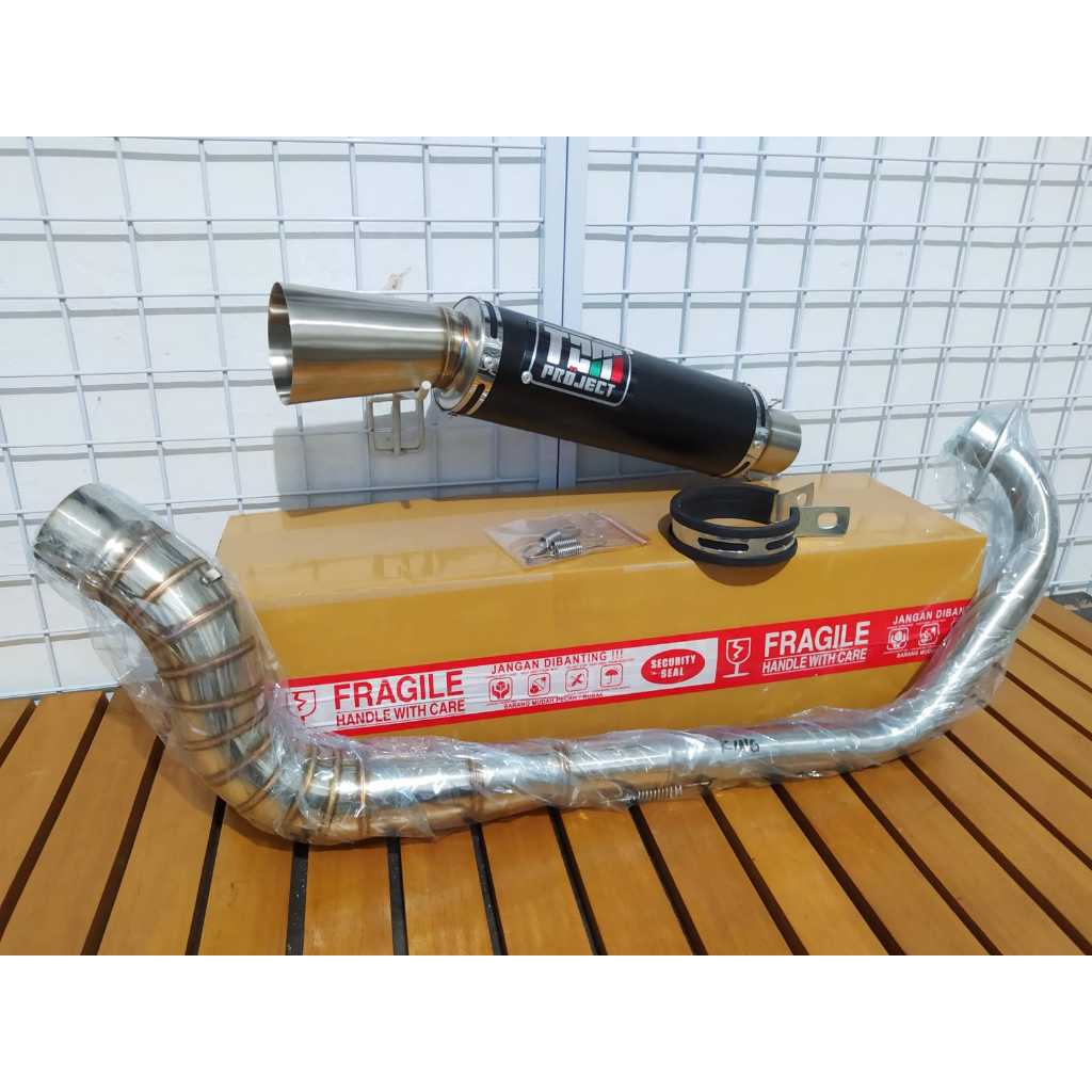 Knalpot TZM Samlong Pnp Jupiter Mx 135 150 King Satria F Fu New Old Lama Full System Leher Cobra Kob