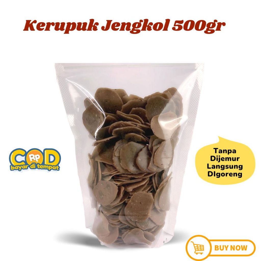 

KERUPUK JENGKOL MENTAH BULAT 500 GRAM