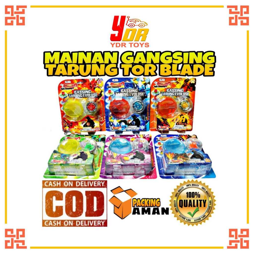 MAINAN ANAK GASING PETARUNG / GASING TARUNG TOR BLADE BEYBLADE TOP DREAM PROMO TERMURAH COD