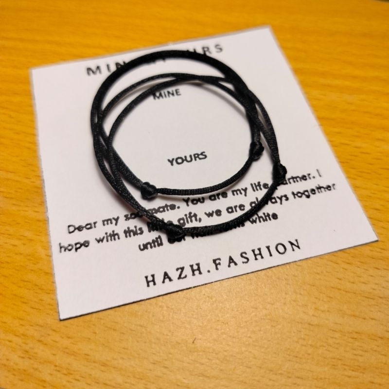 Gelang Couple Minimalis | Simple bracelet series | Gelang Tali Hitam Minimalis | Gelang Couple Premi