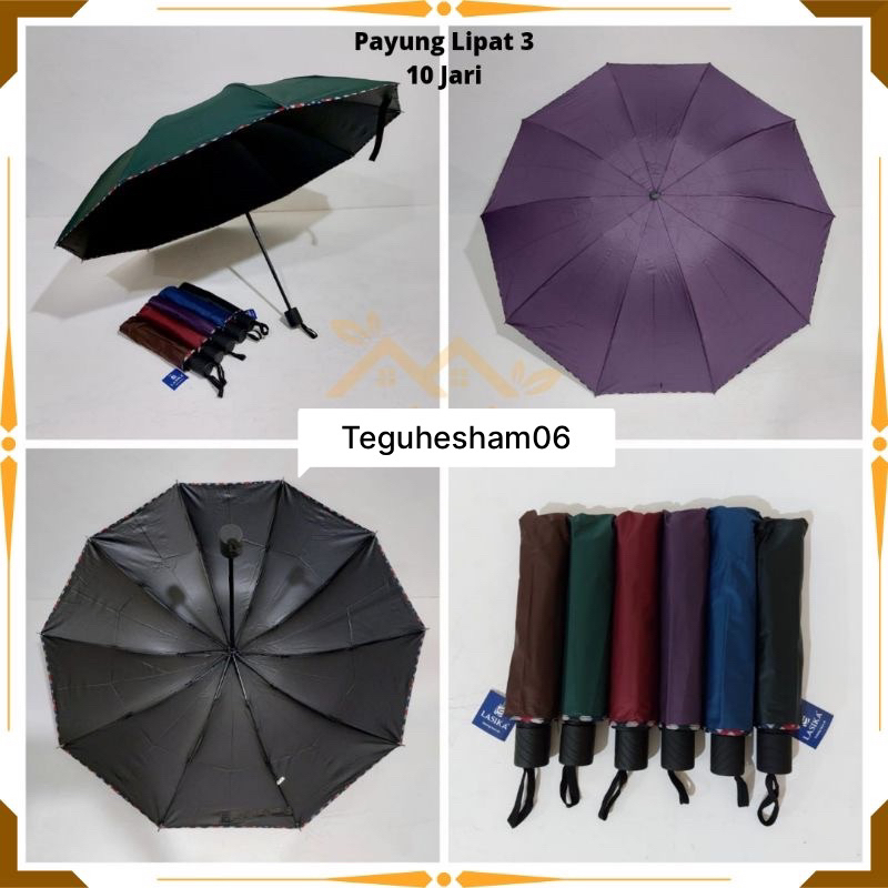 Payung Lipat 3 10 Jari Besar Jumbo / Payung Lipat 10 Jari Jumbo / Payung Lipat