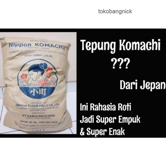 

Model Terkini Tepung Komachi 1kg