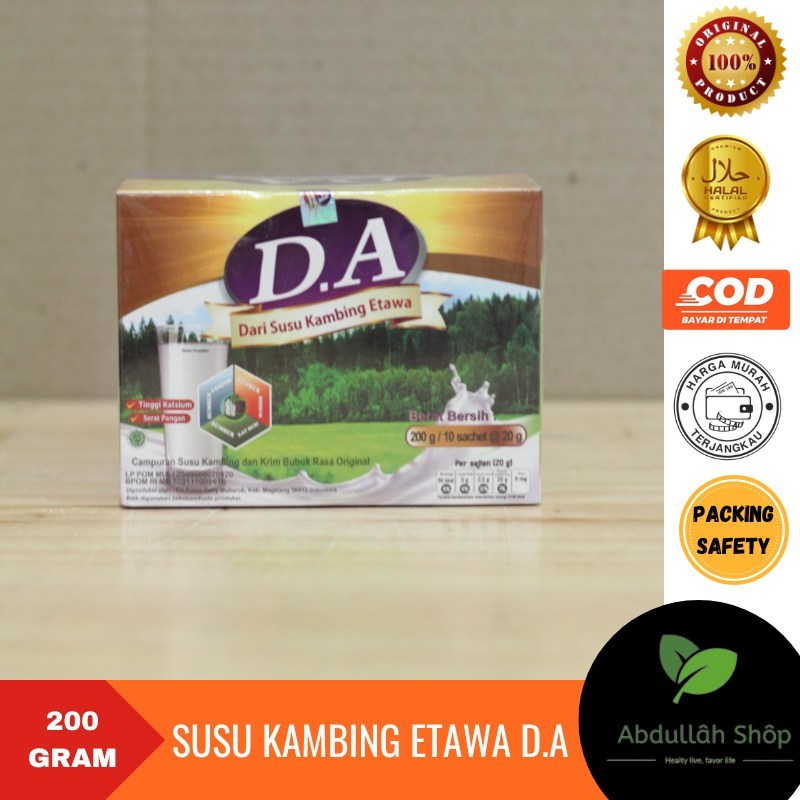 

Susu Kambing DA Susu Kambing Etawa Plus Kolostrum D.A Harga per Box