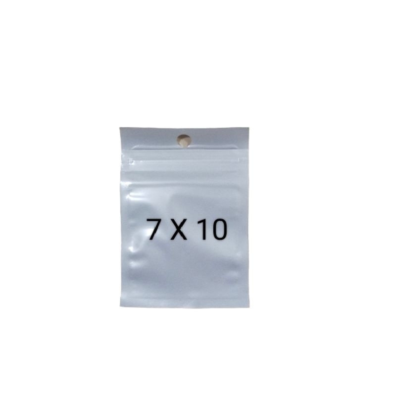 PLASTIK KLIP PUTIH SUSU 7 X 10 Ziplock Zipper Accesories