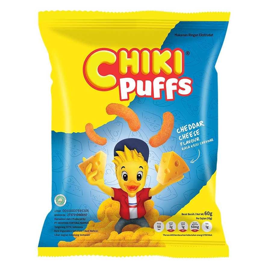 

Murah Banget Chiki Puffs Cheddar Cheese 60gr Ready Stock