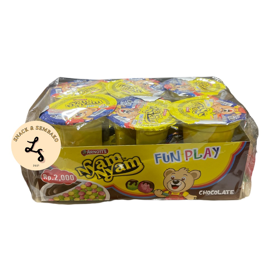 

Laris Nyam-nyam Fun Play Bubble Puff Chocolate 12pcsx11gr