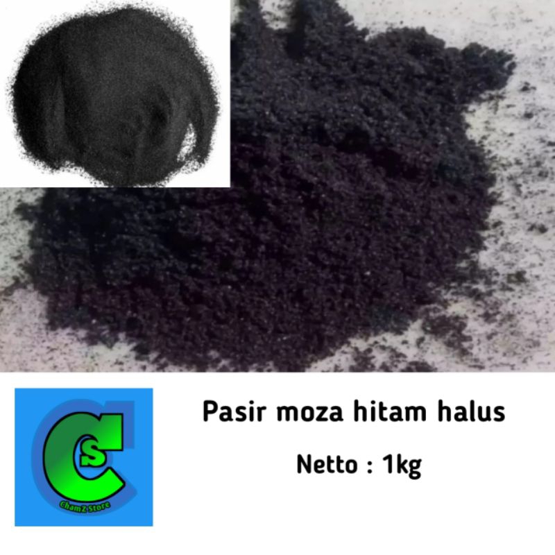 Pasir moza halus 0.1 aquascape / pasir moza aquarium / pasir moza halus grade A 0.1 / silika hitam h