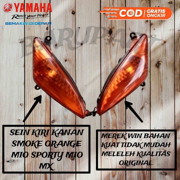 WIN SEIN SEN KIRI KANAN YAMAHA MIO SPORTY MX CUSTOM ORANGE