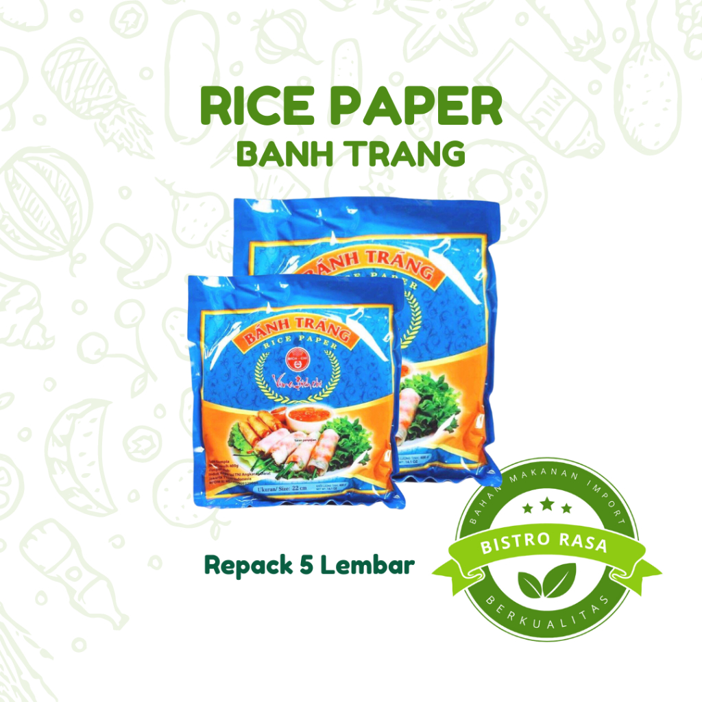 

Banh Trang Rice Paper Kulit Lumpia Vietnam Rice Paper (Repack)