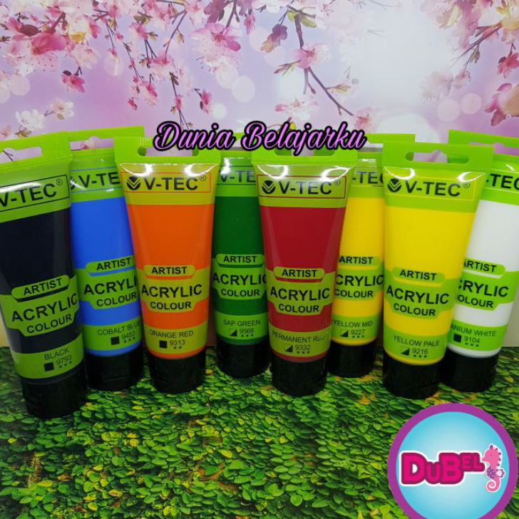 

➞✸✿ Cat Akrilik Vtec 75ml / Cat Acrylic / Cat Lukis