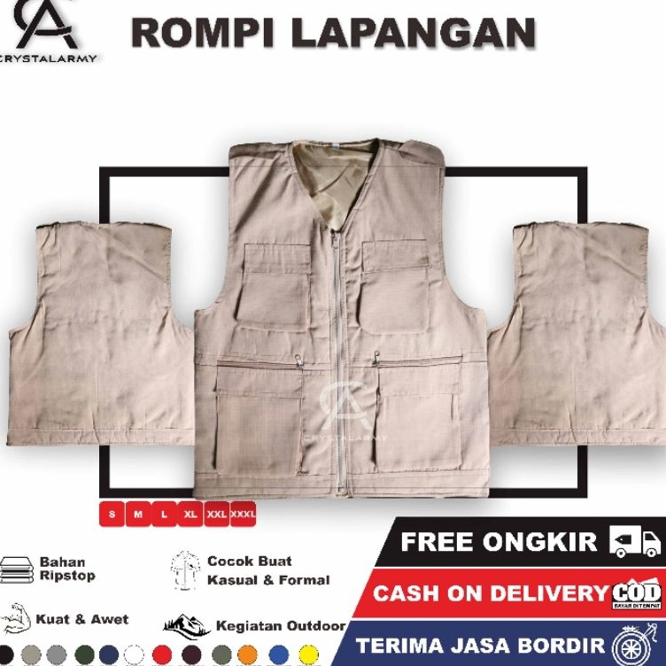 Restockh6H1t Rompi Tactical/Rompi King/Rompi Multifungsi /Rompi Lapangan/Rompi Kerja/Rompi Cargo/Rom