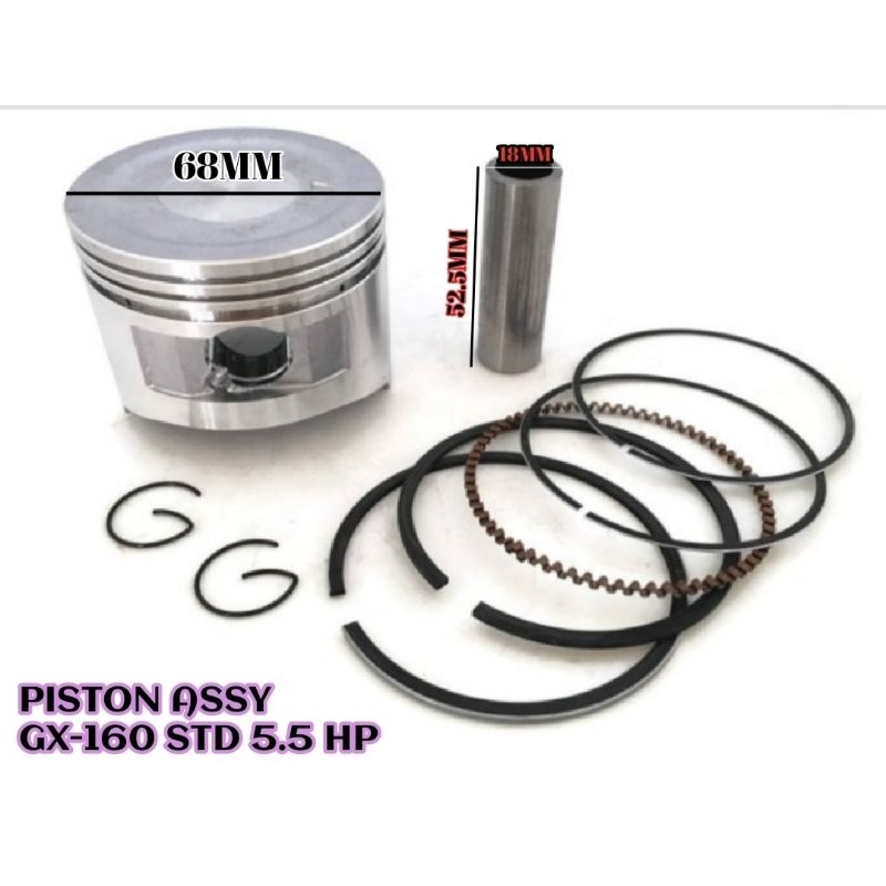 Piston Assy Piston Komplit Seher GX 160 STD 5.5 HP