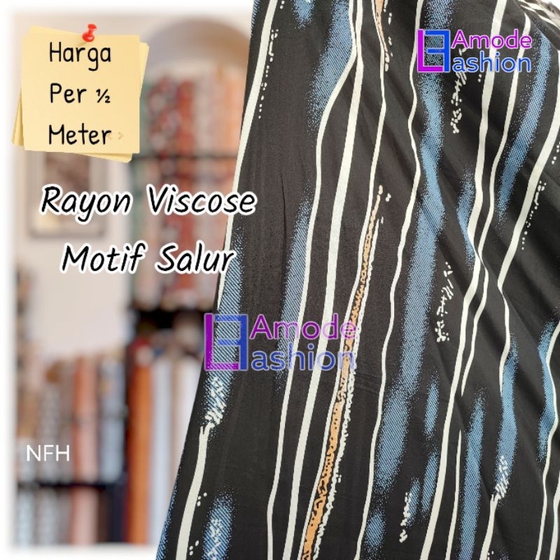 Kain Rayon Viscose Motif Salur