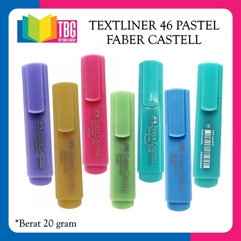 

1 PCS TEXTLINER 46 PASTEL1546 FABER CASTELL / HIGHLIGHTER