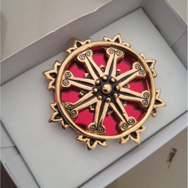 brevet wing pin cakra polri dasar akrilik mika