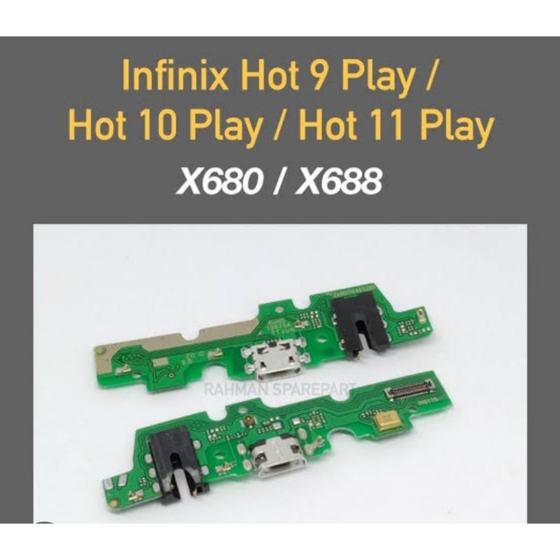 KONEKTOR CAS PCB MIC HENSEDT INFINIX HOT 9 PLAY HOT 10 PLAY HOT 11 PLAY