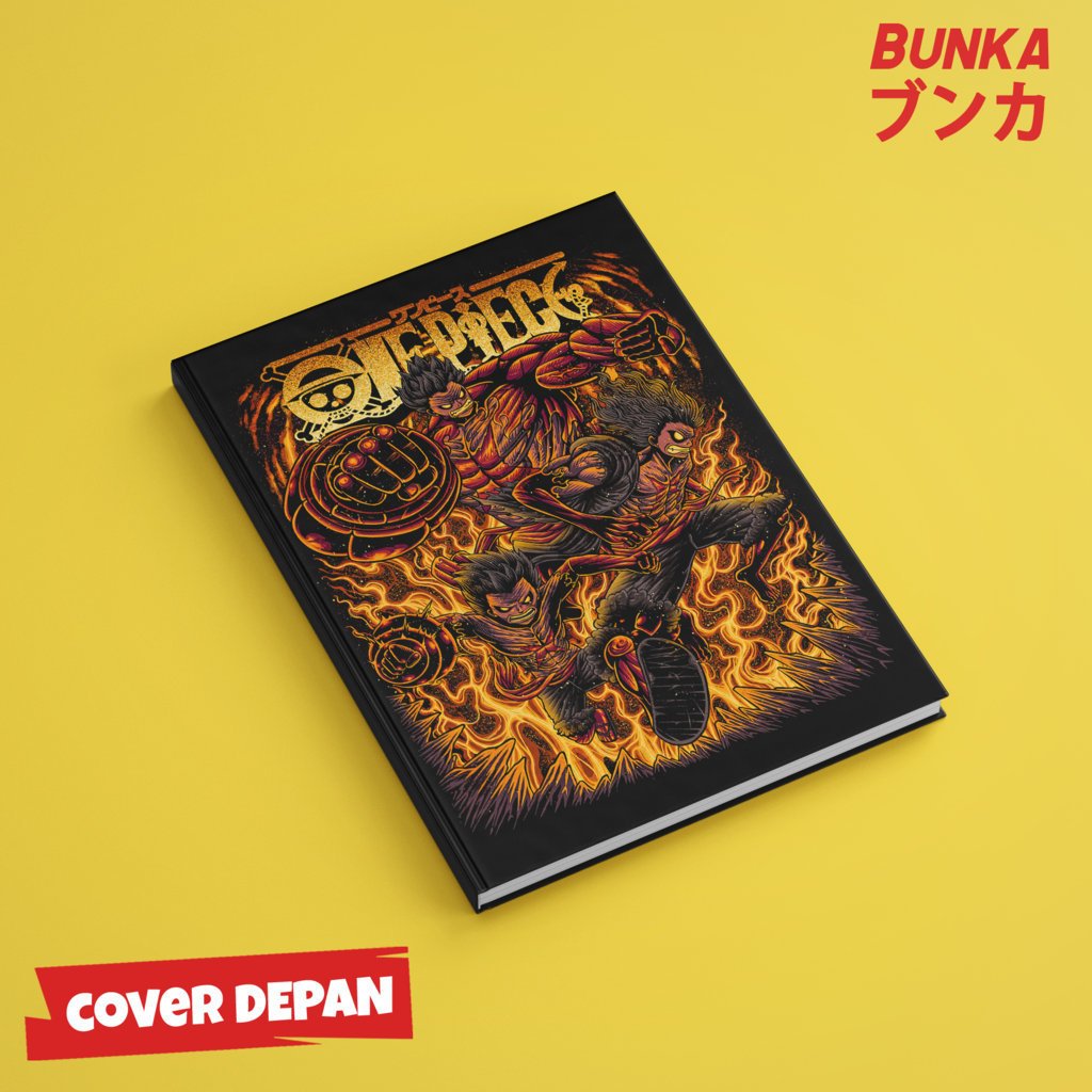 

Note Book Aesthetic Anime One Piece Monkey D Luffy Gear 4 Kong Gun Design Hardcover A5 Buku Tulis Catatan Notes Agenda Planner Jurnal vintage buku catatan story book kado anniversary valentine cowok cewek murah