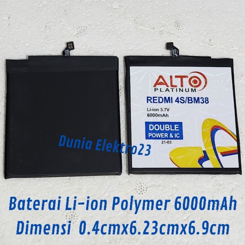 For Diy Battery Baterai Li-ion Polymer 6000mAh 0.4cmx6.23cmx6.9cm BM38