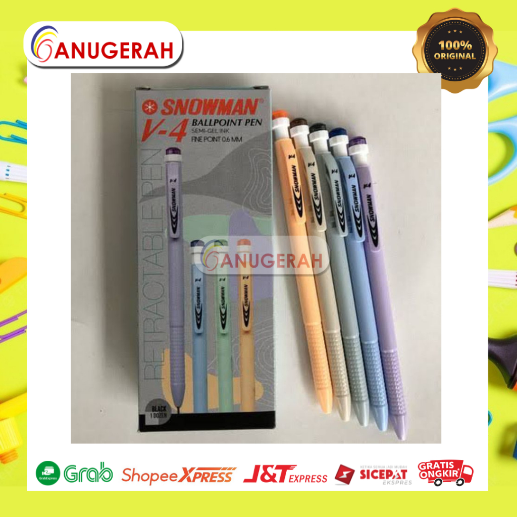 

SNOWMAN V - 4 FINE GEL 0.6 MM (PACK)