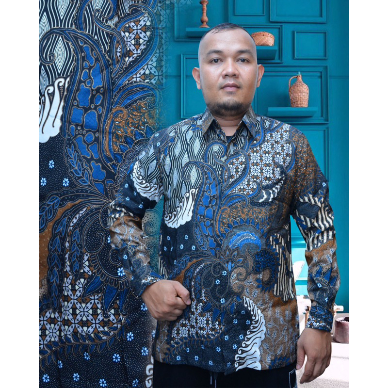 KEMEJA BATIK - BATIK PRIA LENGAN PANJANG - BAJU BATIK - BATIK PRIA - BATIK PRADA PREMIUM