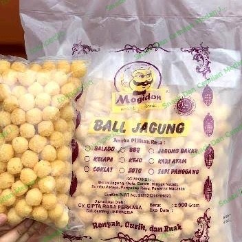 

Chiki ball / Snack Ball Jagung Mogidon Rasa Jagung Bakar/coklat/Kelapa 500 gr per pack