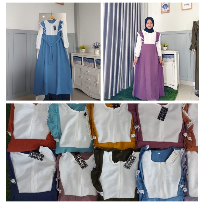 GAMIS ANAK SERI NONA POLOS
