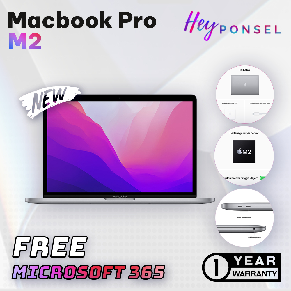 Macbook Pro M2 2022 13inch 8GB 16GB 256GB 512GB 1TB SSD
