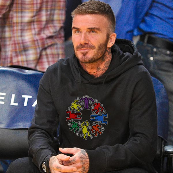 Jaket Hoodie Keith Haring Circle Hoodie Jumper Bahan Cotton Fleece