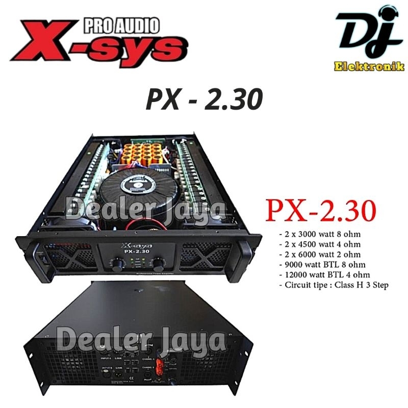 Power Amplifier Xsys / X-sys PX 2.30 / PX230 - 2 channel