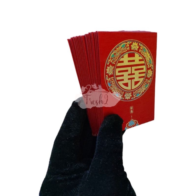 

20PCS ANGPAO SHUANGXI PENDEK MOTIF RENDOM / ANGPAO SANGJIT