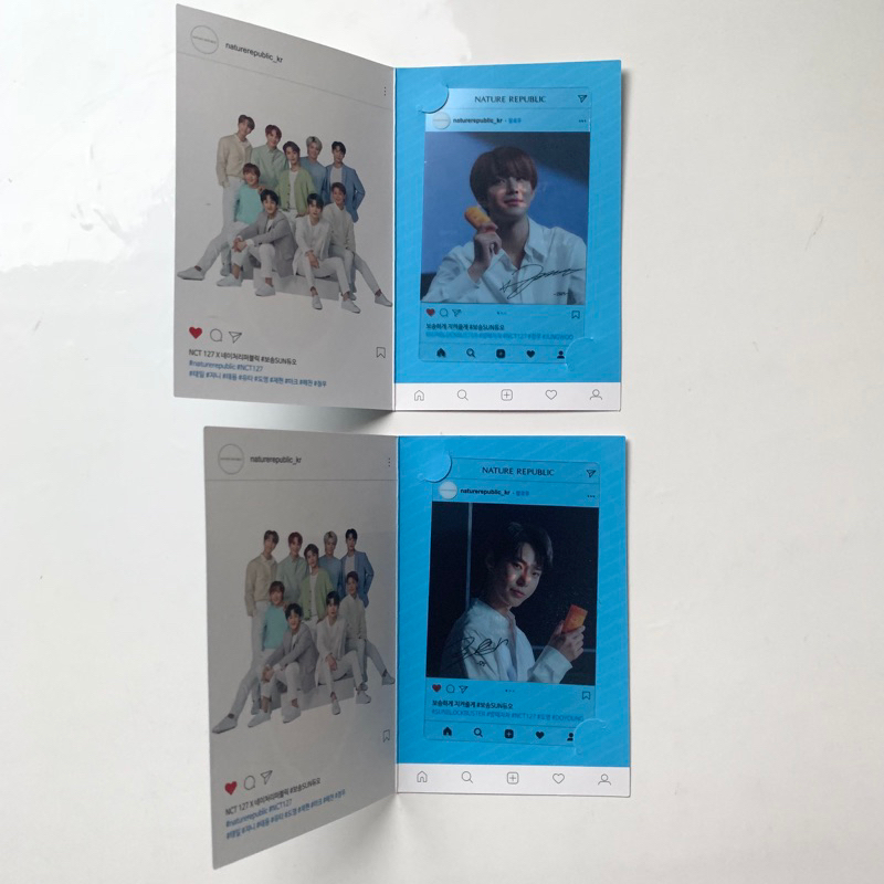 Ready Stock NCT 127 Nature Republic Clear Transparent PC Doyoung Jungwoo