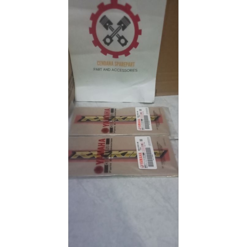 STIKER EMBLEM TUTUP BOX AKI RX KING, RX KING 2007-2008 ORIGINAL