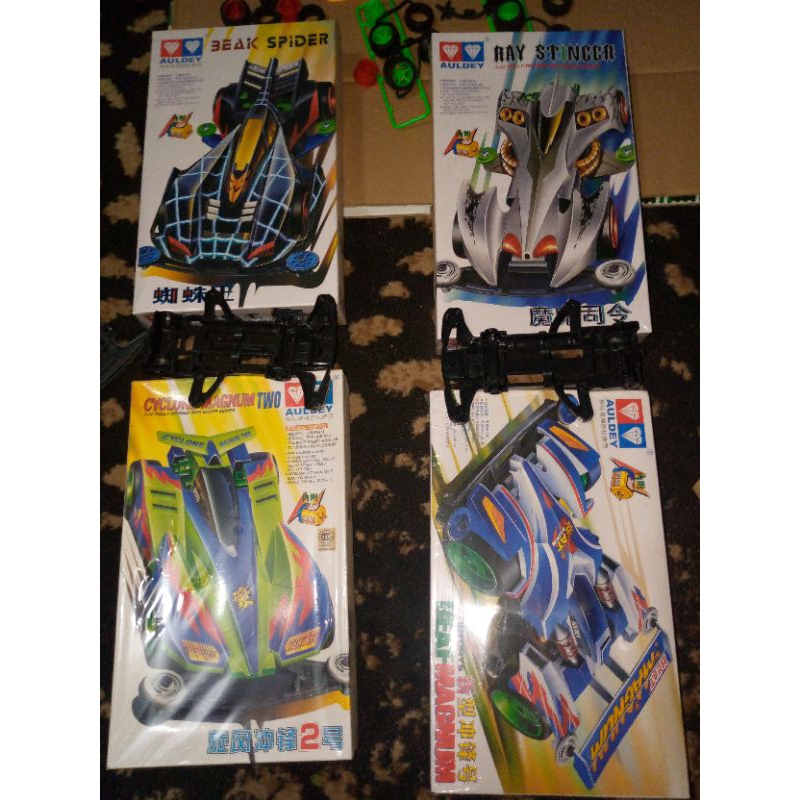 MINI 4WD AULDEY,Chao Xing mowang LETS & GO Tanpa kardus  dan DECAL kemungkinan dinamo dan as ny kara