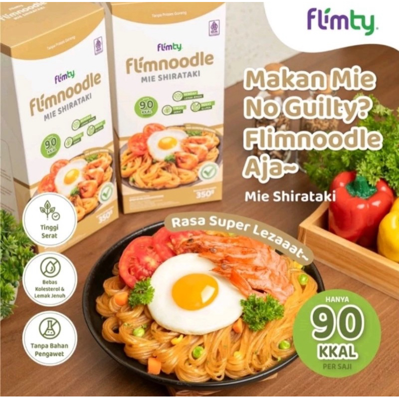 

FLIMNOODLE MIE SHIRATAKI + BUMBU MIE INSTAN SEHAT FLIMTY COCOK UNTUK DIET