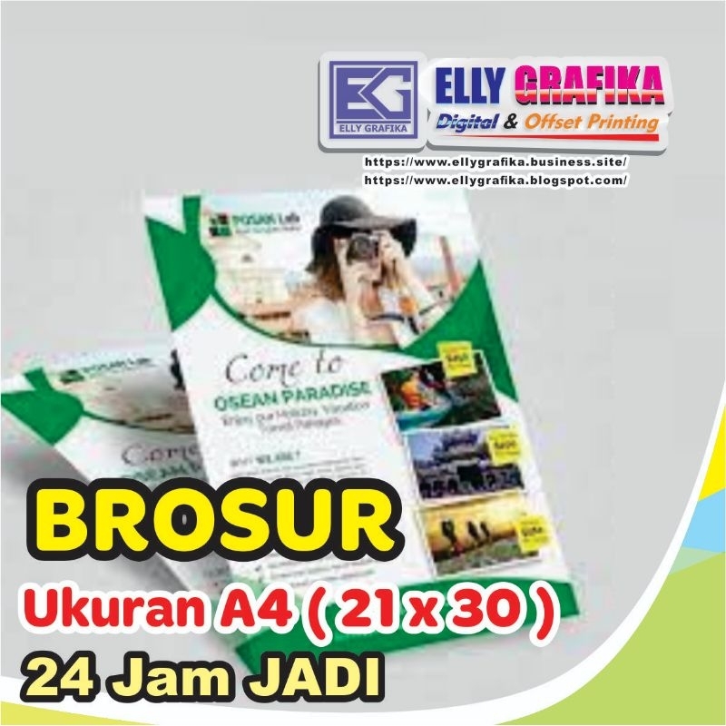 

Brosur A4 ukuran 21x 30 cm