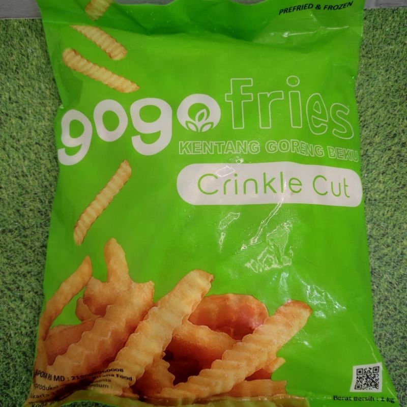 

french fries / kentang gogo fries crinkle cut 1 kg