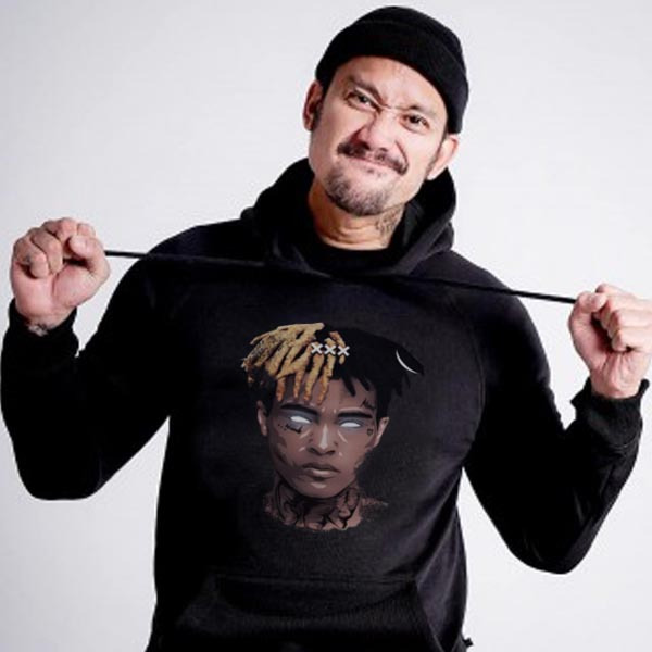 Jaket Hoodie XXXTENTACION Hoodie Jumper Bahan Cotton Fleece