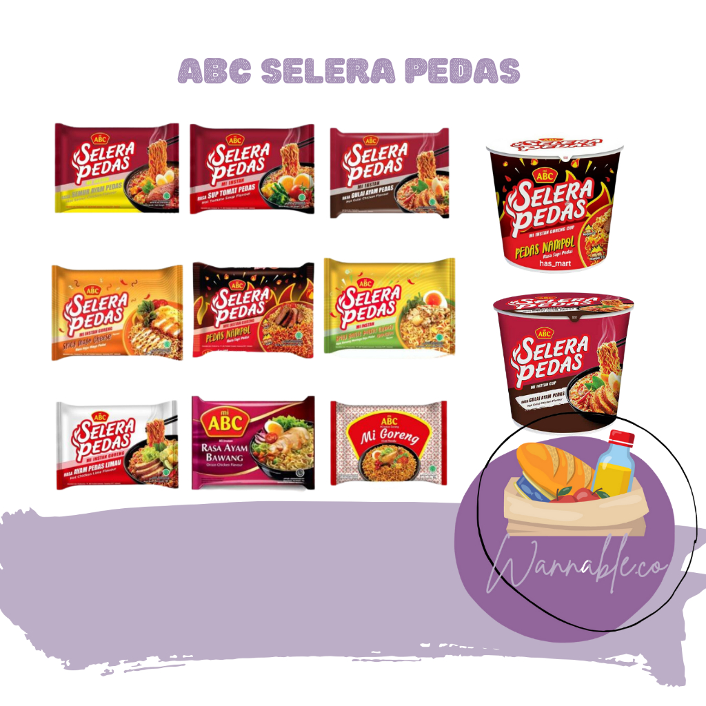 

ABC SELERA PEDAS GORENG KUAH ALL VARIAN