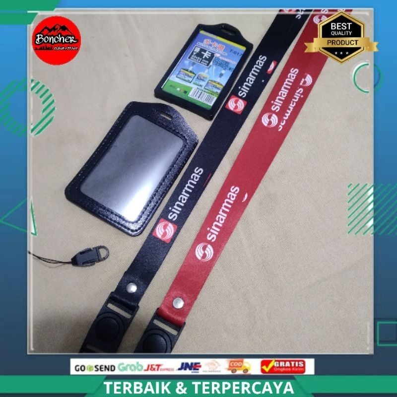 

Lanyard SINARMAS ID Card Tali Gantungan Printing 2 Sisi