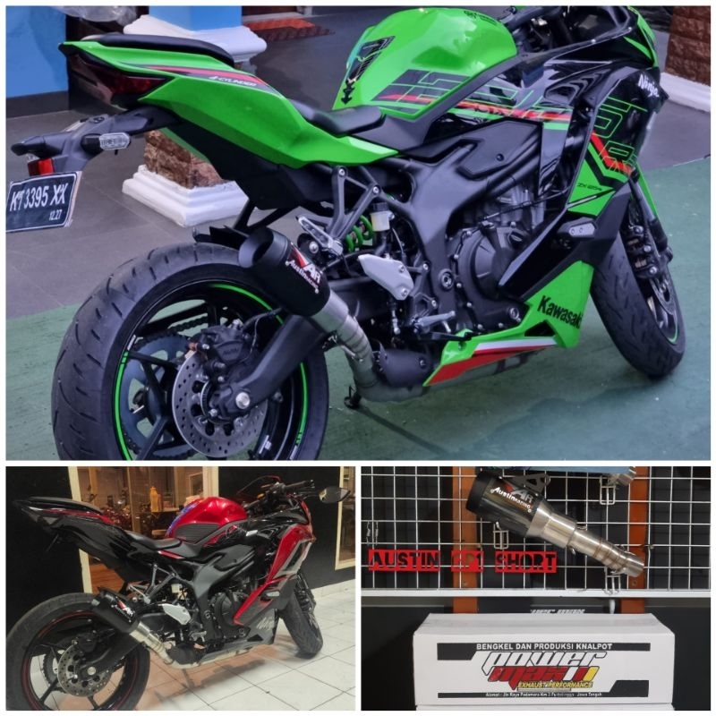 knalpot Austin racing Gp1 long & short slip on zx25r new 2023